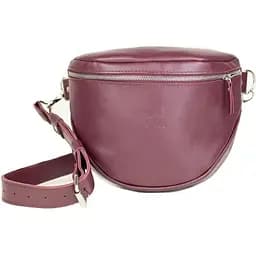 Шкіряна сумка поясна-кроссбоді Vacation бордова