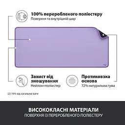 Ігрова поверхня Logitech Desk Mat Studio Series Lavender (956-000054) - мініатюра 4