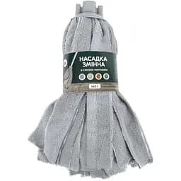 Змінна насадка для швабри Eco Fabric моп зі смужок мікрофібри 160 г сіра (EF-0160-MS) - мініатюра 4