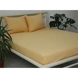 Простынь на резинке Tag Tekstil (160x200x20) Apricot Cream
