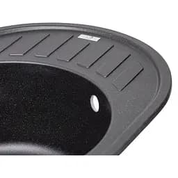 Кухонна мийка Lidz 620x500/200 BLM-14 чорний металік (LIDZBLM14620500200) - мініатюра 3