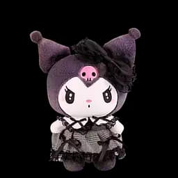 Плюшева Аніме іграшка Куромі в сукні персонаж Хелло Кіті Kuromi Onegai My Melody 20см