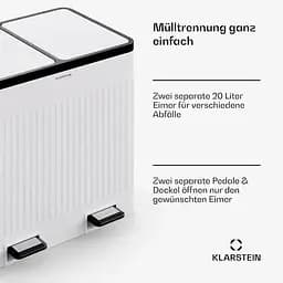Бак для сміття Klarstein Grama 40 (10045368) - мініатюра 4