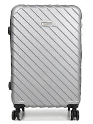 Валіза середня M ABS-пластик Madisson Snowball 03403 68х44х27см 68+13л Срібна - мініатюра 3