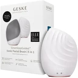 Електронна звукова щітка для обличчя GESKE Sonic Facial Brush 5 в 1 пудрова