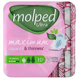 Гигиенические прокладки Molped Ultra normal 4 капли 10 шт.
