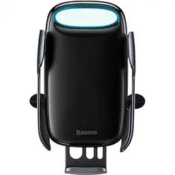 Автомобільний тримач холдер із БЗУ Baseus Wireless Charger Xiaomilky Way Bracket Holder WXHW02-01 Black - мініатюра 2