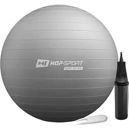 Фітбол Hop-Sport 65 см сірий + насос