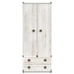 Шкаф распашной с ящиками ВМК Индиана JSZF2D2S/80 Сосна аризонская (GRB-1603)