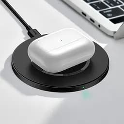 Бездротовий зарядний пристрій Baseus Simple Magnetic 15W WXJK-E01 Black - мініатюра 7