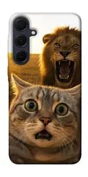 Чохол Demsky Shocked cat and lion для Samsung Galaxy A55