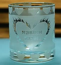 Скляна чашка 320 мл Лебеді з гравіюванням кухоль для закоханих  Подарунок на весілля річницю для коханих матова - мініатюра 2