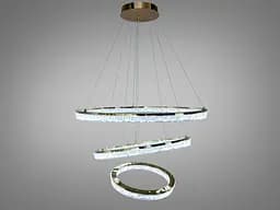 Подвесная LED люстра кольца белая 220 Вт 38-40 м²