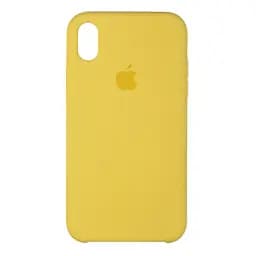 Силиконовый противоударный чехол-накладка для Apple iPhone XR, панель с защитой всего корпуса, софт-тач, canary yellow, ArmorStandart (ARM55299)