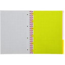 Зошит на пружині Buromax Neon А4 (210x297) 120 аркушів 3 PVC рожевий (BM.24349911-10) - мініатюра 3
