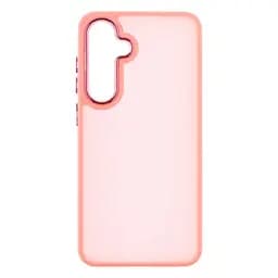 Противоударный чехол для Samsung Galaxy S24 FE 5G (SM-S721), Frame, розовый, панель-накладка, термополиуретан TPU + поликарбонат PC, защита всего корпуса, защита кнопок и камеры, устойчив к деформациям, ArmorStandart (ARM76915)
