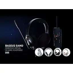 Навушники Baseus Gamo Immersive Virtual 3D Game Headphone D05 (PC) версія для ПК чорні NGD05-01 - мініатюра 7