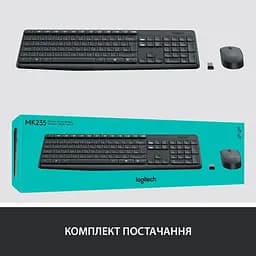 Комплект (клавіатура + миша) Logitech MK235 Wireless UA (920-007931) - мініатюра 7