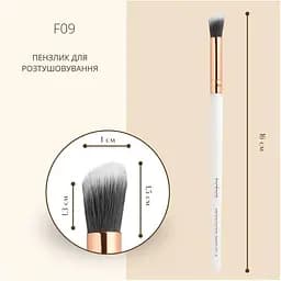  Пензлик косметичний TopFace PT901 F09 для розтушовування скошений - мініатюра 2
