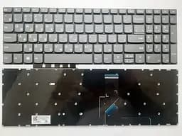 Клавіатура для ноутбуків Lenovo IdeaPad 330S-15 Series сіра без рамки RU/US