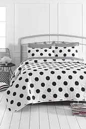 Покривало стьобане з наволочкою Eponj Home - Mixpuan maxi gri сірий 160x220