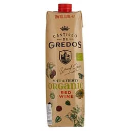 Вино Castillo de Gredos Organic red, красное, сухое, 12%, 1 л (882991)