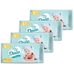 Набір підгузків Dada Extra Soft Midi 3 (4-9 кг) 200 шт. (4 уп. х 50 шт.)