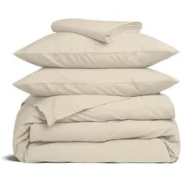 Комплект постільної білизни Cosas Biscuit CS3 Двоспальний бежевий (Ranfors_Beige_El160x30-Beige_180)
