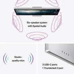 Монітор Apple Studio Display (Nano-Texture Glass) Tilt-adjustable Stand (MMYW3) [66201] - мініатюра 7