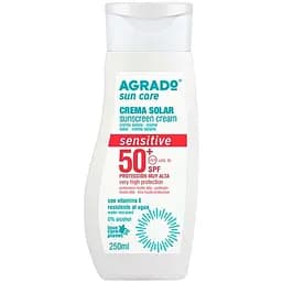 Крем сонцезахисний Agrado для чутливої шкіри SPF50+ 250 мл
