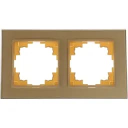 Рамка Brille двойная шампань (стекло) NB-2F iv