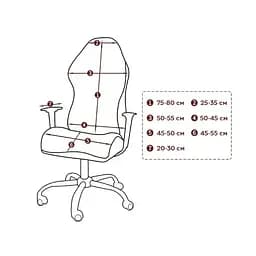 Еластичний захисний чохол на комп'ютерне/ігрове крісло Semi Chair Cover з підлокітниками - Black - L - мініатюра 2
