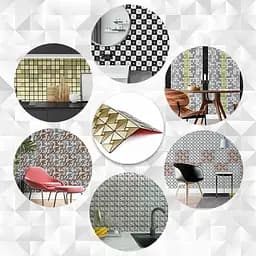 Самоклеюча панель під алюміній Sticker Wall SW-00001172 30x30смx3 мм Зелений
