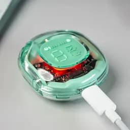 Навушники TWS Acefast T8 mint green - мініатюра 5