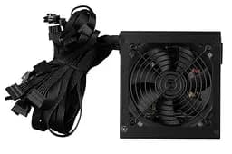 Блок живлення 2E 550 Вт Master Power, Black, ATX, 80 Plus, Active PFC, 120 мм, 3xMolex / 5xSATA / 2xPCI-E 6+2-pin / 1xMB 20+4-pin / 1xCPU 4+4-pin, захист OVP/SCP/OPP/OCP (2E-MP550-120APFC) - мініатюра 2