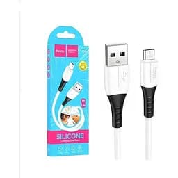 USB-кабель Hoco X82 Micro Silicone Cable 1 м белый