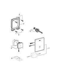 Інфрачервона електроніка для пісуару Grohe Tectron Skate 37321SH1, Білий - мініатюра 3