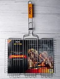 Решітка для гриля барбекю Gusto GT-7106 Time2Grill з ручкою з дерева для мангалу 66х41х5,5 см - мініатюра 3