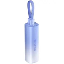 Універсальна мобільна батарея Vention 5000mAh 20W PD USB-C In/Out Lightning In/Out with cable Gradient Blue (FHWL0)