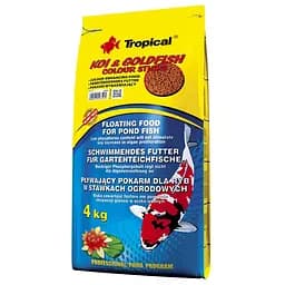 Сухий корм для ставкових риб Tropical в паличках Koi & Goldfish Colour Sticks 50 л для всіх ставкових риб