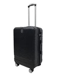 Валіза середня M ABS-пластик Worldline Airtex 652 69×45×29см 88л Чорний - мініатюра 2