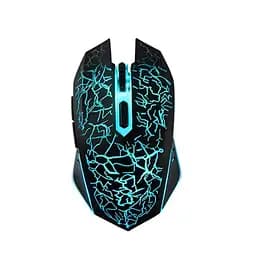 Безпровідна ігрова мишка Qukam RGB підсвічування USB Charge безшумна з вбудованим акумулятором Black 