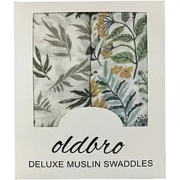 Набор муслиновых детских пеленальных одеял OldBro комплект из 2 шт. размер 100х120 см field store