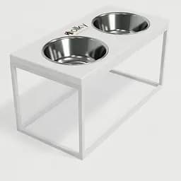 Hollky Base L — миски на підставці для середніх і великих собак (2 × 0,95 л, висота 20 см) - мініатюра 7