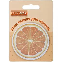 Блок паперу для нотаток Buromax Fruits з клейким шаром 70х70 мм 30 аркушів в асортименті (BM.2381-75) - мініатюра 4