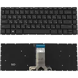 Клавіатура для ноутбука HP (240 G6, 245 G6) rus, black, без фрейма, підсвічування клавіш - мініатюра 2