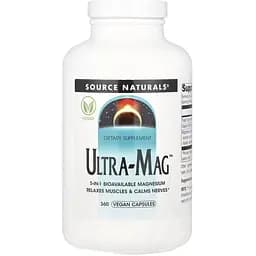 Комплекс магния Source Naturals Ultra-Mag, 360 вегакапсул из пяти форм