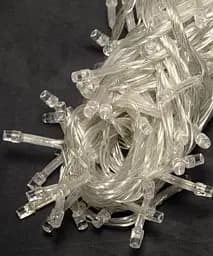 Світлодіодна гірлянда No Brand 260 LED класична 5 мм 15 м із прозорим дротом та синім світлом (1130-02) - мініатюра 2
