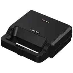 Мультимейкер Liberton LSM-5105 800 W 4в1 гриль трикутні сендвічі 4 шт бельгійські вафлі 2 шт горішки 12 шт антипригарне покриття індикатор живлення та готовності автоматичний контроль температури Black