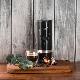 Портативна кавоварка CERA+ Travel Espresso Maker Outdoor для молотого кофе и капсул NS додавання кип'яченої води - мініатюра 3